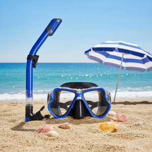 EM ESTOQUE Conjunto de Snorkeling Original para Adultos com Máscara de Mergulho de Vidro Temperado Antiembaçante e Óculos Anti-vazamento - Product Image 3