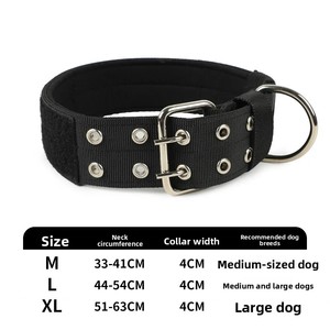 Collar de perro grande y mediano sostenible, duradero, resistente al agua para Pitbulls Golden Retrievers, cinta táctica de poliéster hecha - Product Image 6