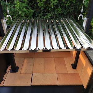 เปิดด้านหน้าอิฐเรียงรายอาร์เจนตินาซานต้ามารีาสแตนเลสรถพ่วงย่างบาร์บีคิว - Product Image 5