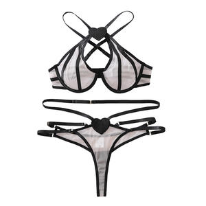 2025 Sexy Durchsichtige Umweltfreundliche Atmungsaktive Komfortable Transparente Unterwäsche-Set Pure Desire Nahtloser BH Zweiteiliges Set Romantisch - Product Image 5