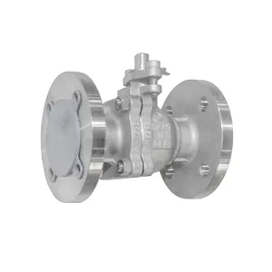 Grosir float valve 4 inch stainless steel-Katup Bola Besi Tahan Karat, atau Flensa F304 1 1/4 Inci