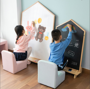 <span class=keywords><strong>Tableau</strong></span> interactif écologique <span class=keywords><strong>en</strong></span> forme de maison avec cadre <span class=keywords><strong>en</strong></span> bois <span class=keywords><strong>pour</strong></span> l'éducation des enfants - Product Image 6