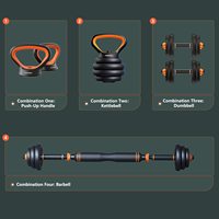 Ensemble d'haltères réglables de 45 kg, équipement de fitness à domicile pour hommes et femmes, entraînement musculaire