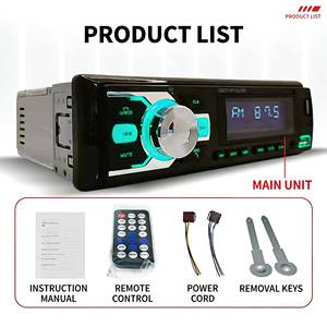 เครื่องเล่นเพลงในรถยนต์ รองรับแอพ MP3 พอร์ต USB 2 ช่อง เครื่องส่งสัญญาณ FM รองรับ WAV บลูทูธ 5.0 เครื่องเล่นเพลงคุณภาพสูงแบบไม่สูญเสียข้อมูล พร้อม WiFi ในตัว ไฟ 7 สี - Product Image 2