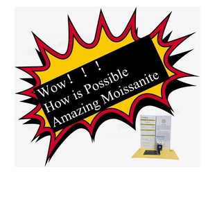 Mèche synthétique brillante, lancanite rond très blanc, prix de gros, 1 chariot, momanite rond de 6.5mm - Product Image 1