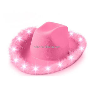 قبعة رعاة البقر البرتقالية المضيئة بتقنية LED للكبار، مناسبة للحفلات وللجنسين في جميع الفصول - Product Image 6