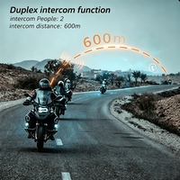 Casque Intercom Duplex Inveer 1000m pour Moto, IPX65, Accessoires Moto, Casque de Moto, Intercom