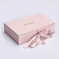Caja de peluca personalizada de lujo moderna con embalaje de extensión de cabello de marca con logotipo con delineador de esponja laminación mate para cosméticos
