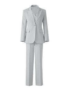 Completo <span class=keywords><strong>da</strong></span> Donna 2025 Nuovo Stile Autunno-Inverno, Tailleur Professionale alla Moda, Blazer con Pantaloni a Gamba Larga, Abito Formale Tre Pezzi - Product Image 2