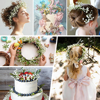 1 PC Fleurs artificielles Gypsophile en vrac, bouquets blancs effet naturel, fausses fleurs pour mariage, fête, décoration intérieure