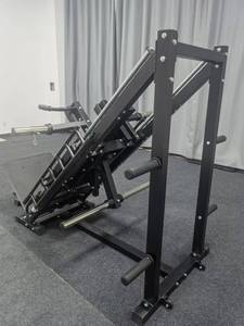 Dinuo 2-en-1 Leg Press & Hack Squat |   45 °   Appareil de musculation <span class=keywords><strong>à</strong></span> charge libre pour les cuisses et les <span class=keywords><strong>mollets</strong></span>, idéal pour les salles de sport commerciales - Product Image 6