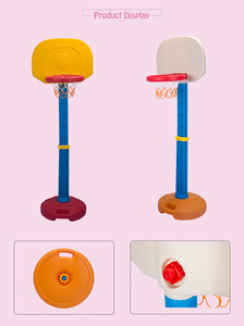 HAPPY Panier de <span class=keywords><strong>basket</strong></span> réglable pour intérieur, avec panneau arrière en PE écologique, support mobile et portable, coloré pour enfants - Product Image 4