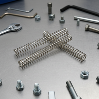 Resorte de Compresión Industrial de Acero Inoxidable en Espiral, 0.1-8mm, Antioxidante, Longitud Extendida, para Equipos Marinos