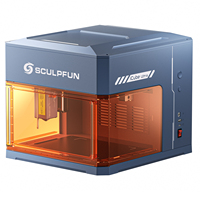 Graveur laser CNC entièrement fermé SCULPFUN ICube Ultra 12W à diode, mini-machine de gravure pour bois, papier, tissu, cuir