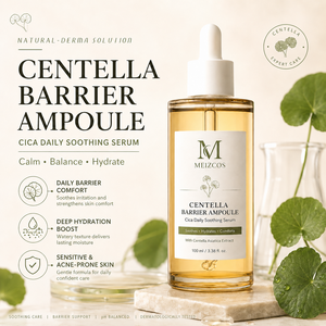 MEIZCOS Ampolla Barrera de Centella 100ml, Suero Calmante de Cica, Esencia Facial Hidratante Ligera para el Cuidado de la Piel Sensible y Propensa al Acné - Product Image 4