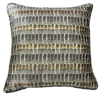 Housse de coussin décorative jacquard métallique à motifs géométriques colorés, sur mesure, de luxe, directement de l'usine