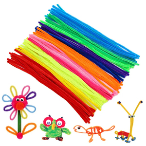 อุปกรณ์งานฝีมือ DIY คุณภาพสูง ไหมเชนิลล์หลากสี ขนาด 0.6*30 ซม. สำหรับงานประดิษฐ์ทำมือ ของใช้ DIY สำหรับเด็ก - Product Image 4