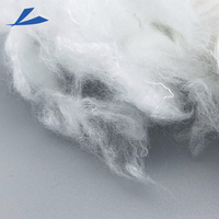 Fibre de polyester vierge siliconée ignifuge pour rembourrage