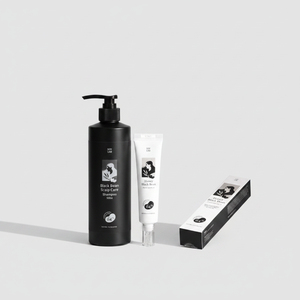 [SOY LAB] Ensemble de soins du cuir chevelu aux haricots noirs Shampooing 500 ml + Ampoule aux haricots noirs et au miel pour lisser, contrôler le sébum, équilibrer le cuir chevelu, hydrater les cheveux - Product Image 2