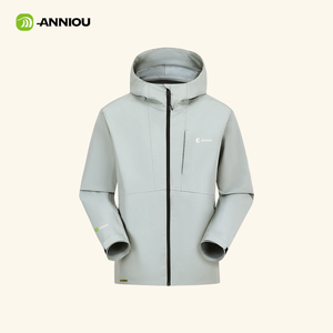 Trọng lượng nhẹ không thấm nước đi bộ đường dài áo khoác người đàn ông phụ nữ bão lớp mưa bảo vệ ghi âm vỉa lớp duy nhất vỏ ngoài trời - Product Image 6