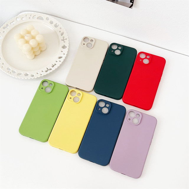 Factory Wholesale Shockproof TPU Silicone Back Cover for iPhone 11 Pro 16/15/14/13/12 Pro Max 7Plus Mobile Phone Cases