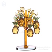 Dernier design, prix usine, arbre d'ananas en cristal à prix abordable, articles de décoration religieuse avec 12 ananas de 30 mm