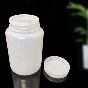 Wide Mouth <b>Plastic</b> Bottles 500 1000ml With Inner Cap For Powder <b>Packaging</b> HDPE Cylinder Screw Cap - Product Image 4