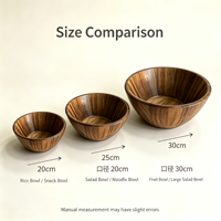 Bol à fruits en bois massif Sappanwood, bol en bois naturel pour la maison, fabricant de bols en bois, vente en gros et personnalisation disponibles
