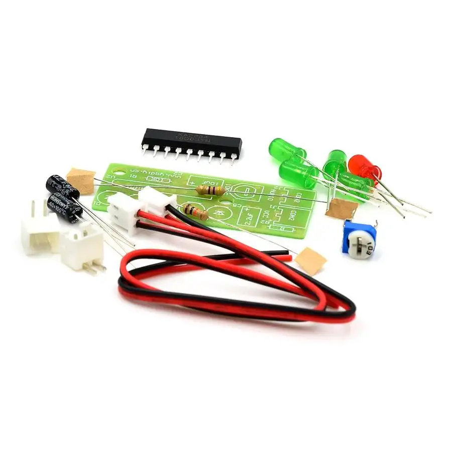 Electronic Kit Parts 5mm RED Green LED Level Indicating 3.5-12V KA2284 DIY KIT Audio Level Indicator Suite Trousse DIY