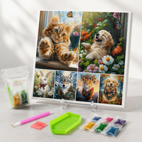 Kit d'art de diamant de belle peinture abstraite, peinture de diamant personnalisée de perceuse complète 5D pour la décoration murale
