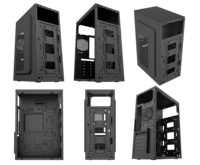 Atx pc haut de gamme e-atx coque d'ordinateur ventilateur ordinateur de bureau sans armoire cpu châssis pc mini-itx case