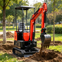 Mini-excavatrice sur chenilles en caoutchouc modèle EC10B, petit équipement de terrassement pour la rénovation des cours et la construction agricole