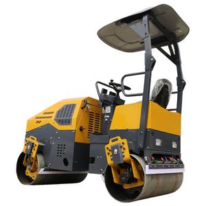 Rouleau compresseur vibrant à double tambour avec pompe hydraulique, moteur Changchai, rouleau compresseur à roues en acier - Product Image 5