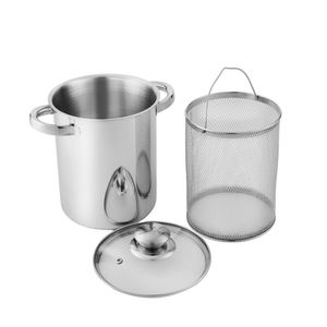 Marmite à asperges Marmite en acier inoxydable avec passoire et couvercle <span class=keywords><strong>Cuiseur</strong></span> à asperges Ustensiles de cuisine Passe au lave-vaisselle - Product Image 2