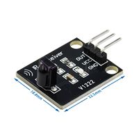 Módulo Transmisor Infrarrojo IR Digital de 38khz, Módulo Sensor Receptor Infrarrojo para Arduino, Bloque de Construcción Electrónico