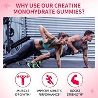 Gummies de créatine monohydrate à marque privée OEM – Complément naturel pour la force musculaire, l'énergie et la récupération après l'entraînement pour adultes