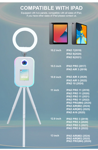 Statif Segitiga <span class=keywords><strong>iPad</strong></span> Photo Booth 10.2 11 12.9 13 Inch Casing Logam dengan Lubang Kamera Flight Case untuk Sewa Pesta Pernikahan - Product Image 4