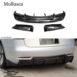 ขอบกันชนคาร์บอนไฟเบอร์แผ่นกระจายแสงด้านหลังสำหรับรุ่น S สไตล์ - Product Image 1