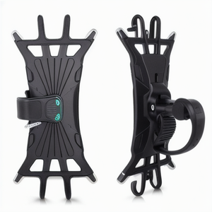 Support universel pour téléphone portable en silicone pour guidon de vélo/moto avec poignée – Article promotionnel - Product Image 1