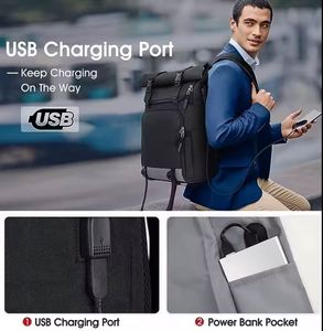 Échantillon gratuit de sacs à dos sportifs décontractés imperméables personnalisés, fabricant de sacs d'école, sacs de voyage, sacs pour hommes d'affaires, autres sacs à dos pour ordinateur portable - Product Image 6