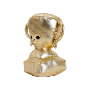 Trofeo di Campionato in Peluche Dorato Metallizzato, Dettagli Ricamati con Sorriso e Maniglia, Peluche Morbido per Regali e Decorazioni per Tutte le Età - Product Image 3