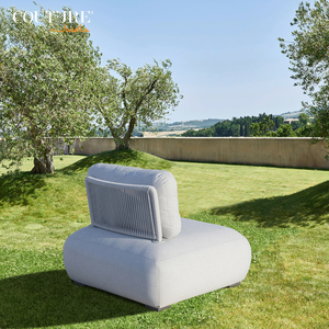 Olala-sofá individual de 5 estrellas, muebles de exterior con marco de aluminio para hotel, conjunto de sofá de jardín de alta costura - Product Image 5