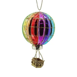 Christmas decoration ornament glass ornaments hot air balloon Bear Deer Clear Ball Christmas New year 2021 party ornament