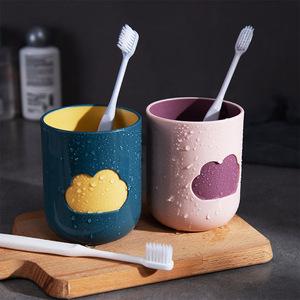 Cloud Shaped Mouthwash Cup Nordic Minimalist Style For Couples Toothbrush Holder Household Water Cup Antiseptic Design - Product Image 2