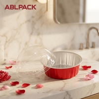 Contenants jetables en aluminium PET pour crème brûlée et cupcakes, 100 ml/3,3 oz, écologiques