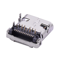 BTRE USB 3.1 Typ C Buchse 10,0mm Länge 24-Pin DIP Hochwertige 12V USB 3.1 Anschlüsse für Ladekabel