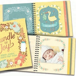 Wholesale Price High Quality Wire Binding First Year Baby Memory Books - Product Image 3