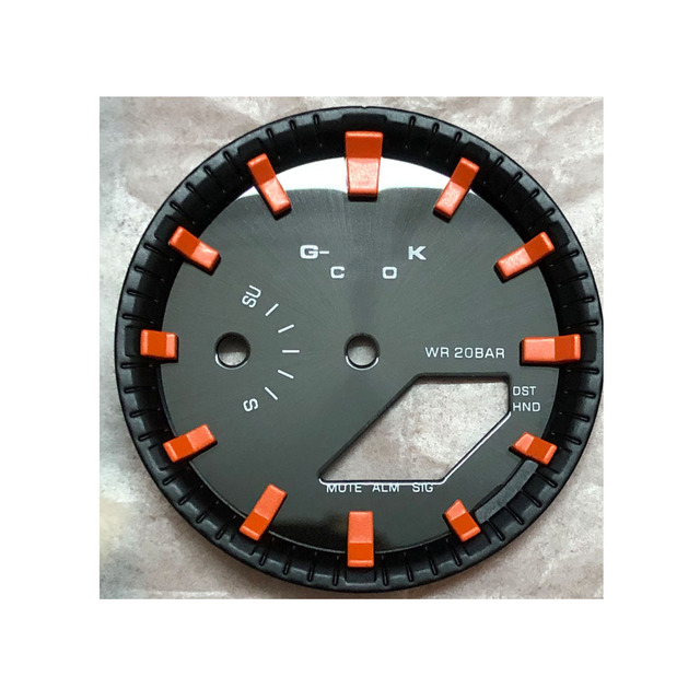 Black Brass Watch Dial Mod Kit for Casioak Gshocks GA2100 Dial Replacement-Light Weight DIY Kit