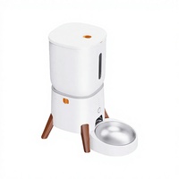 Distributeur automatique de nourriture pour animaux de compagnie, style nordique, avec pieds en bois, pour chats et petits chiens, ODM OEM