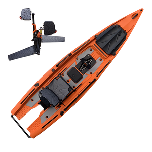 Kayak à <span class=keywords><strong>moteur</strong></span> électrique à pédale unique Nouveau design Canoë <span class=keywords><strong>gonflable</strong></span> assis sur le dessus <span class=keywords><strong>pour</strong></span> la pêche, le surf, l'aviron-Matériau durable en LLDPE - Product Image 1